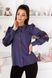 Женская блуза с рукавами с кружевом размер цвета индиго р.42/44 374553 380939 фото
