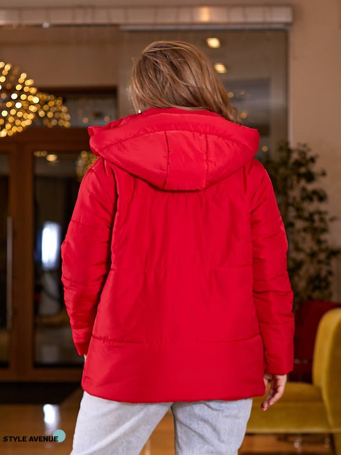 Женская весенняя куртка Канада красного цвета р.48/50 406435 406442 фото