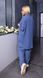 Женский льняной костюм рубашка и брюки джинсового цвета р.48/52 359210 382922 фото 2