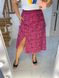 Женская юбка с боковым разрезом цвет малина р.48 436899 436899 фото 2
