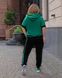 Жіночий спортивний костюм зелено-черний р.48/50 434717 434717 фото 3