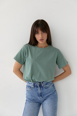 Женская базовая футболка цвет мята р.XL 438013 438013 фото