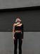 Женский костюм с легинсами и кофточкой цвет черный р.42/46 449004 449004 фото 2