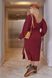 Женское ангоровое платье в рубчик цвет бордо р.54/56 447603 447603 фото 3