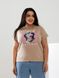 Женская футболка INTENSE цвет бежевый р.42/46 433039 433039 фото 1
