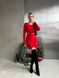 Женское платье мини цвет красный р.42/44 448195 448195 фото 1