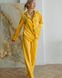 Женская пижама велюр Jeny на пуговицах цвет желтый р.L 443801 443801 фото 2