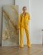 Женская пижама велюр Jeny на пуговицах цвет желтый р.L 443801 443801 фото 1