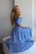 Женское платье в цветочный принт цвет голубой р.42/44 455744 455744 фото 6
