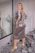 Женское бархатное платье блестки горошек цвет капучино р.60/62 446769 446769 фото 2