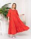Жіноча довга сукня в горошок червоного кольору 381215 381215 фото 5