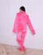 Женская пижама велюр Jeny на пуговицах малинового цвета р.S 380625 380625 фото 4