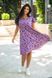 Женское платье в горошек фиолетового цвета р.54/56 382079 382076 фото 3