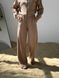 Женский костюм с брюками палаццо цвет бежевый р.42/44 454393 454393 фото 3