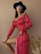 Женское весеннее платье из шелка красного цвета р.46 406538 406538 фото 4