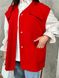 Женский костюм двойка жилетка и блуза цвет красный р.48/50 454104 454104 фото 3