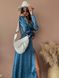 Женское весеннее платье из шелка синего цвета р.44 406534 406534 фото 10