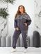 Жіночий прогулянковий костюм графітового кольору (481645) 481645 фото 6