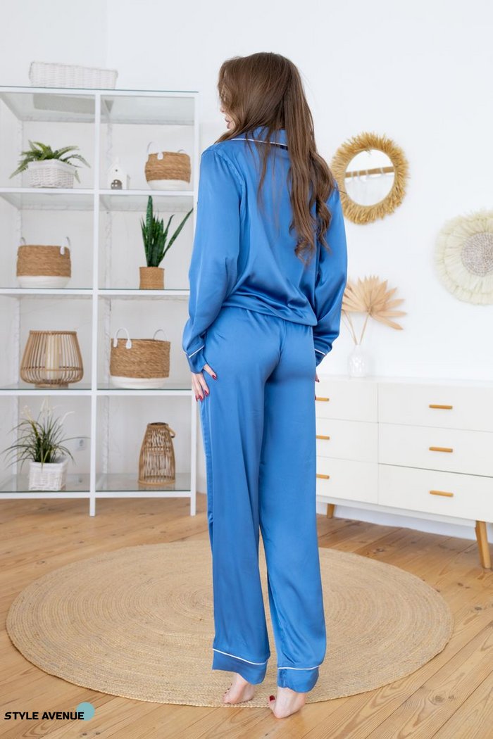 Женская пижама Армані Jesika цвет джинсовый р.M 408685 408685 фото