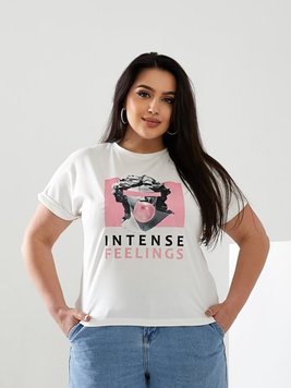 Жіноча футболка INTENSE колір молочний 433041 433041 фото