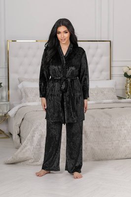 Женская пижама-тройка цвет черный р.54/56 447748 447748 фото