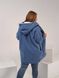 Женская куртка барашек на меху голубого цвета 386629 378541 фото 2