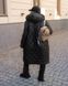 Женское зимнее пальто черное ромб размер 54/56 386144 386145 фото