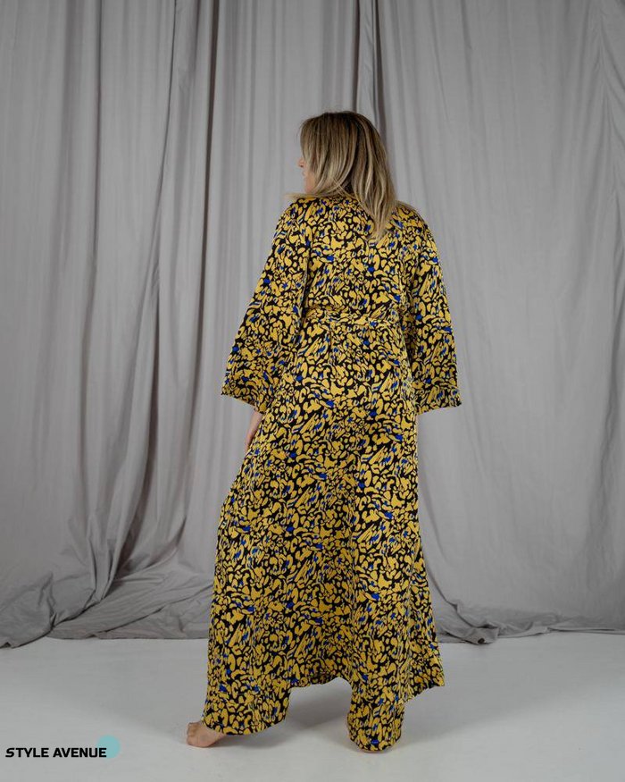 Женский пижамный костюм тройка цвет желтый р.L/XL 448623 448623 фото
