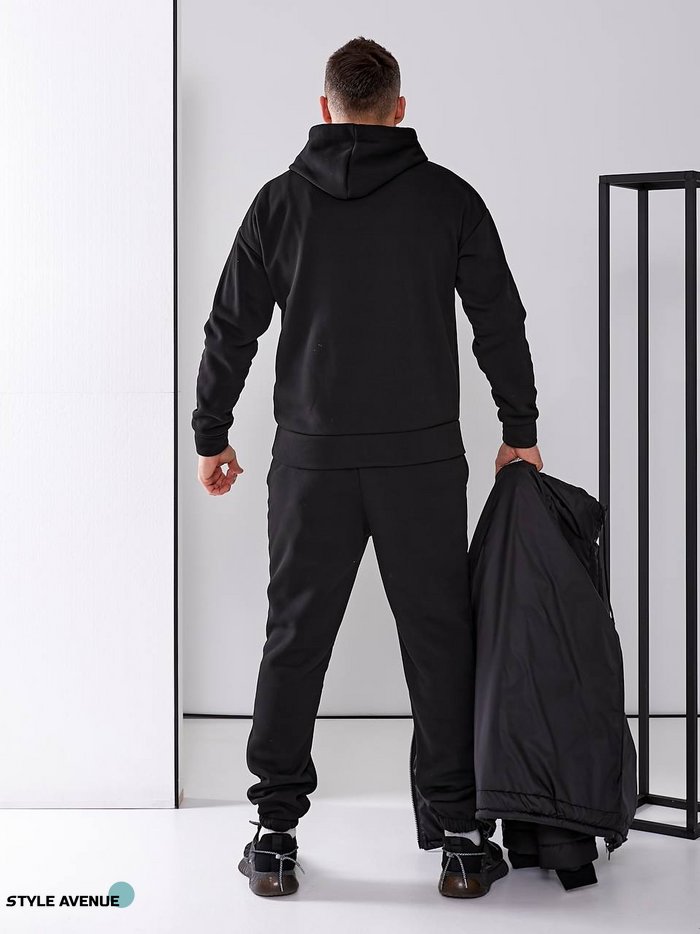 Мужской спортивный костюм тройка цвет черный р.2XL 448010 448010 фото