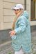 Женская куртка с поясом цвет оливка р.54/56 440919 440919 фото 2