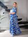 Женское свободное платье из софта цвет голубой р.62/64 459781 459781 фото 4