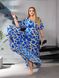 Женское свободное платье из софта цвет голубой р.62/64 459781 459781 фото 2