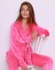Женская пижама велюр Eva на запах малинового цвета р.L 380628 380628 фото 9