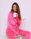 Женская пижама велюр Eva на запах малинового цвета р.L 380628 380628 фото 5