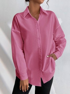 Женская рубашка из софта цвет малина р.52/54 451261 451261 фото