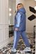 Женский костюм тройка с жилеткой цвет джинс-голубой р.50/52 450906 450906 фото 4