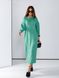Женское платье свободного кроя из ангоры цвет зеленый р.42/46 449494 449494 фото