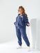 Женский прогулочный костюм из вельвета цвет джинс (440535) 440535 фото