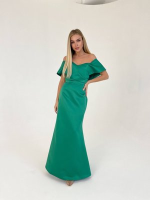 Женское вечернее платье корсет зеленого цвета р.S 384857 384857 фото