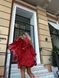 Женское платье цвет красный с цветочным принтом р.оверсайз 450102 450102 фото 4