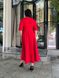 Женское платье миди из креп-костюмки цвет красный р.52 444713 444713 фото 7