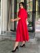 Женское платье миди из креп-костюмки цвет красный р.52 444713 444713 фото 5