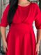 Женское платье миди из креп-костюмки цвет красный р.52 444713 444713 фото 6
