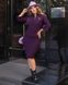 Женский ангоровый костюм кофта и юбка фиолетового цвета р.46/48 387160 387169 фото