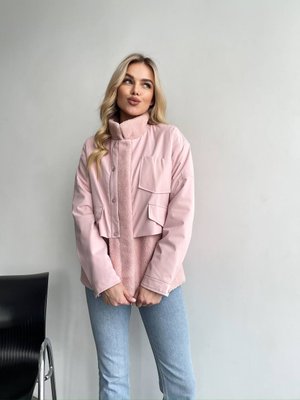 Женская теплая куртка цвет розовый р.S 450132 450132 фото