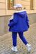 Жіночий теплий костюм із хутром колір електрик 445479 445479 фото
