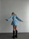 Женский комбинезон с шортами-юбкой цвет голубой р.42/44 454060 454060 фото 3