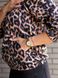 Женская кофта-куртка цвет коричневый принт леопард р.46/50 443264 443264 фото 6