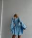 Женский комбинезон с шортами-юбкой цвет голубой р.42/44 454060 454060 фото 4