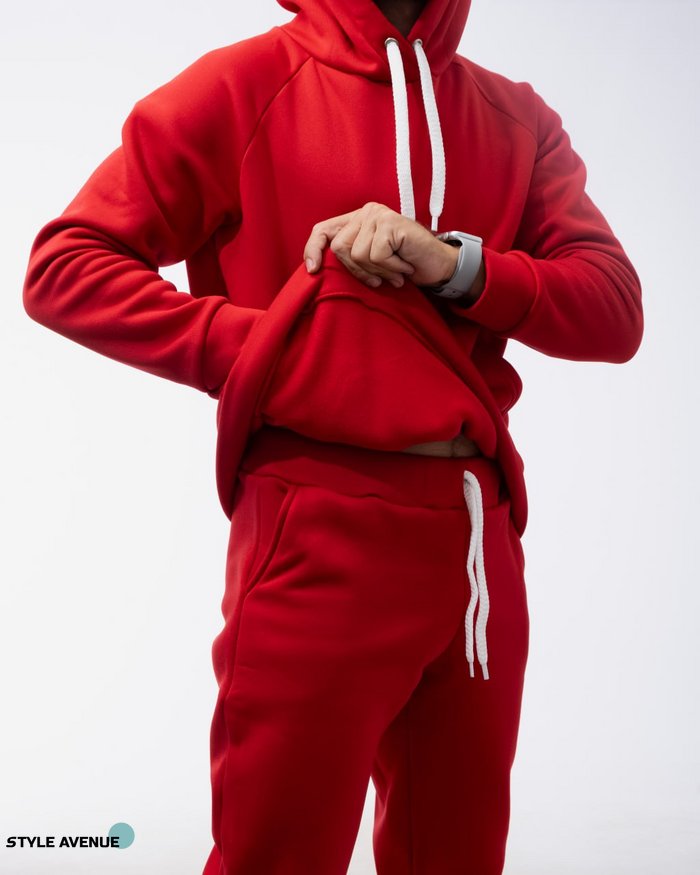 Мужской спортивный костюм Alex цвет красный р.2XXL 442224 442224 фото